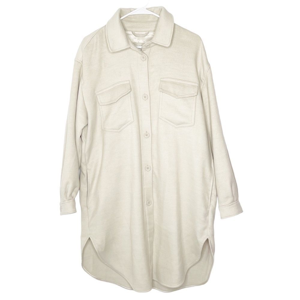 Abercrombie & Fitch lightweight soft long shirt jacket